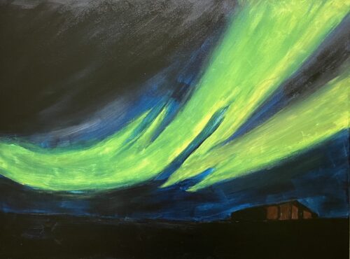 Polarlichter II_Acryl auf LW_60x80cm_2024